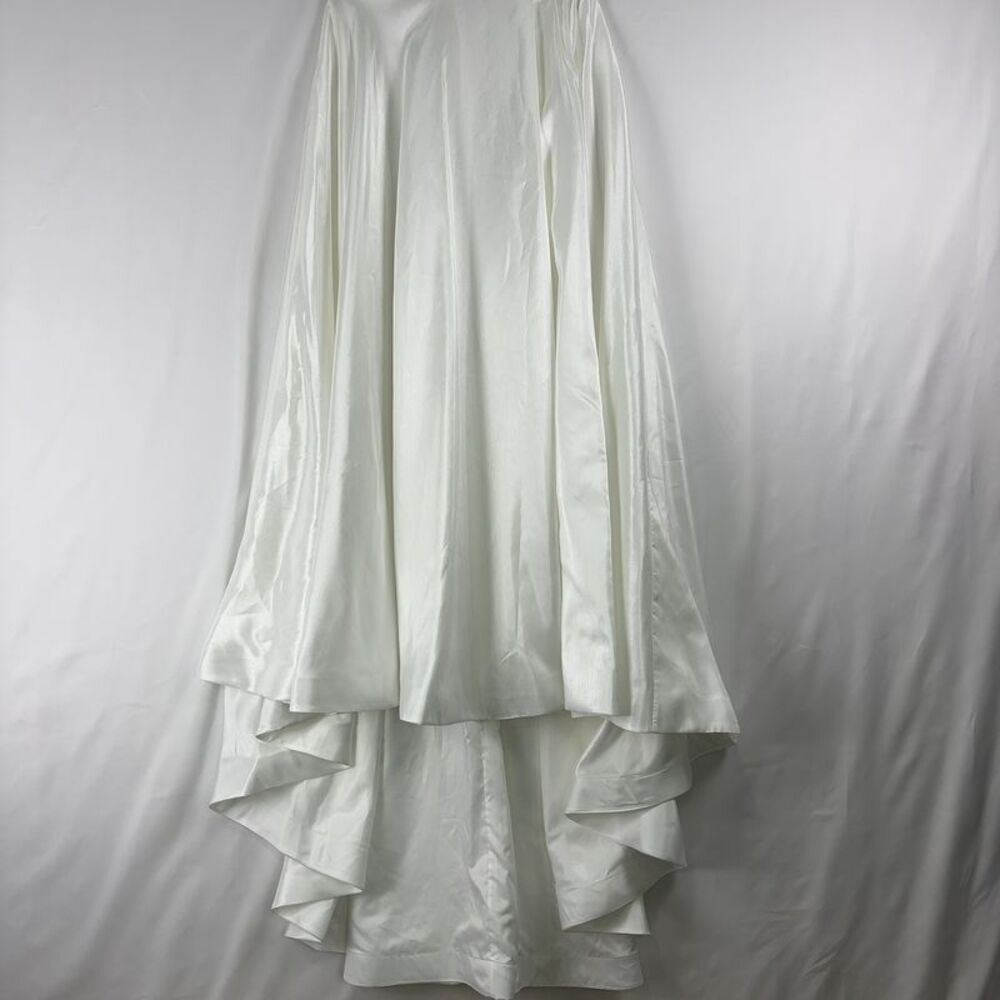Catherine Deane Teffa Bridal skirt with high-slit and trailing train